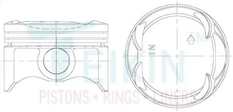 Фото поршні ремонт (+0.50 мм) (к-кт на мотор) HONDA L13A TEIKIN 38201050 Поршні ремонт (+0.50 мм) (к-кт на мотор) HONDA L13A TEIKIN 38201050