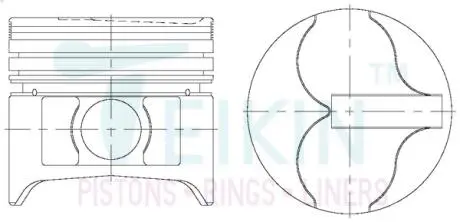Поршни ремонт +1.00mm(к-кт на мотор) LD20-II TEIKIN 44263100