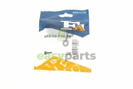 Болт системи випуска Audi/BMW/Fiat/Honda/Hyundai/Iveco/Kia/MB/VW (M6x1.00x16) (к-кт 10шт) Fischer Automotive One (FA1) 982-06-F16.10