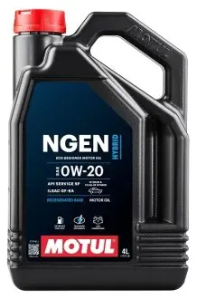 Олива моторна 0W-20 4L NGEN HYBRID API ILSAC GF-6A MOTUL 111902