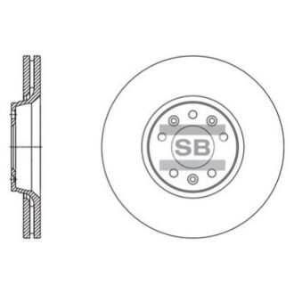 Тормозной диск передний Hi-Q (SANGSIN) SD5004