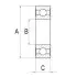 Підшипник генератора (8x23x14) Iveco/Ford/Fiat/Opel/Volvo/Renault = 140419 CARGO F032140419 (фото 2)