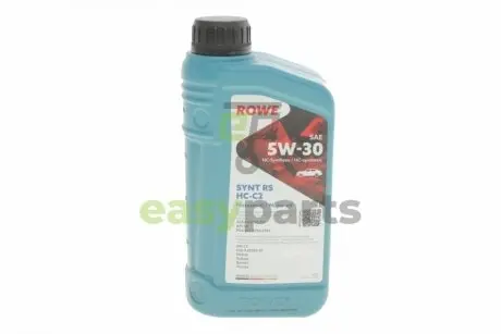 Олива 5W30 HIGHTEC SYNT RS HC-C2 (1L) (PSA B71 2290-2014/Fiat 9.55535-S1) (ACEA C2) ROWE 20113-0010-99