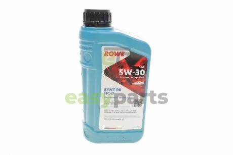 Олива 5W30 HIGHTEC SYNT RS HC-D (1L) (MB 229.5/VW 502 00/505 00/GM-LL-A-025/BMW LL-01) ROWE 20060-0010-99