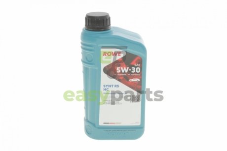 Олива 5W30 HIGHTEC SYNT RS HC (1L) (ILSAC GF-2/WSS-M2C912-A/WSS-M2C913-A/-B) ROWE 20024-0010-99