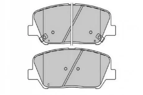 HYUNDAI Комплект гальмівних колодок i30 (GD) 1.4 CRDi 12-, KIA CEED (JD) 1.4 CVVT 12-18 KAVO PARTS KBP-3060