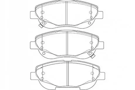 TOYOTA Гальмівні колодки пер. Avensis 2,0-2,2 08- KAVO PARTS KBP-9143