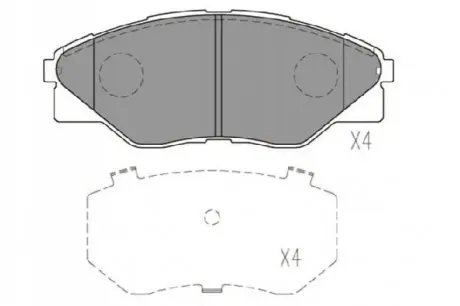 TOYOTA Гальмівні колодки передн.Hilux III 05- KAVO PARTS KBP-9135