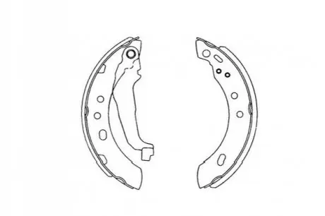 NISSAN щоки гальмівні Micra (K11E) 92-00 KAVO PARTS KBS-7401