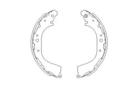 NISSAN щоки гальмівні PickUp 88-01 KAVO PARTS KBS-7411