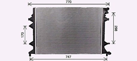 Радіатор, Система охолодження двигуна AVA COOLING VN2415