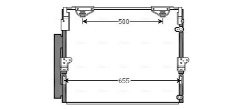 Радіатор кодиціонера AVA COOLING TO5560D