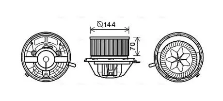 Компрессор салона AVA COOLING MS8607