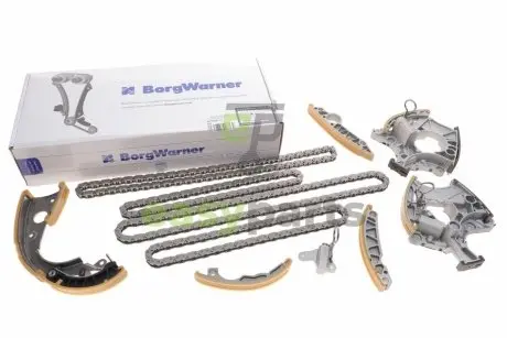 Комплект ланцюга ГРМ Audi A4/A6/A8 2.4/3.2 04-10 (ланцюг + елементи)(BorgWarner) OEM 06E198229A_KIT