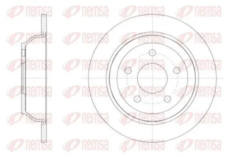 FORD Диск гальмівний задній PUMA (J2K, CF7) 1.0 EcoBoost REMSA 62538.00