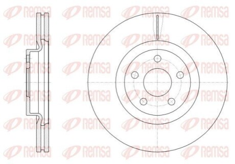 FORD Диск передній GALAXY III (CK) 2.0 EcoBlue REMSA 62548.10