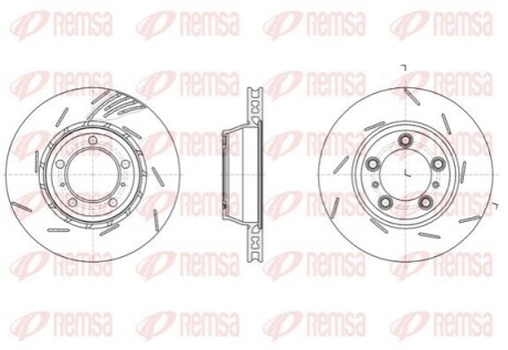 PORSCHE Диск гальмівний прав.PANAMERA 3.0 D REMSA 61861.10