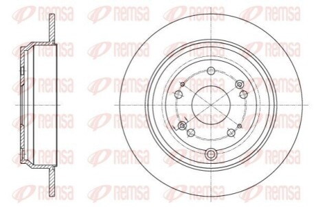 Диск гальмівний REMSA 62515.00 (фото 1)