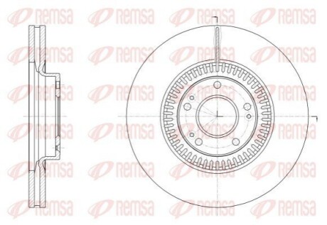 Диск гальмівний передн. GENESIS 3.8 GDI REMSA 62525.10