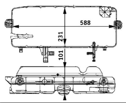 Розширювальний бак охолодження MAHLE / KNECHT CRT46000S