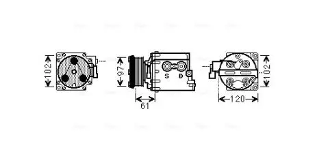 Компрессор AVA COOLING FDAK436