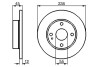 Тормозной диск BOSCH 0986478252 (фото 1)