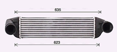 Охладитель наддувочного воздуха AVA COOLING BW4581