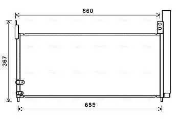 Радиатор кодиционера AVA COOLING TO5692D