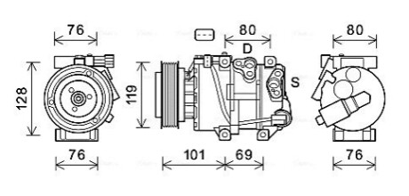 Компрессор AVA COOLING KAAK279