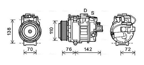 Компресор AVA COOLING BWAK419