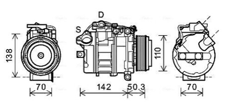 Компрессор AVA COOLING BWAK428