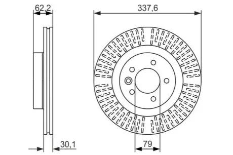 Тормозной диск BOSCH 0986479705