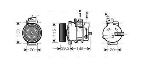 Компрессор AVA COOLING AIAK284