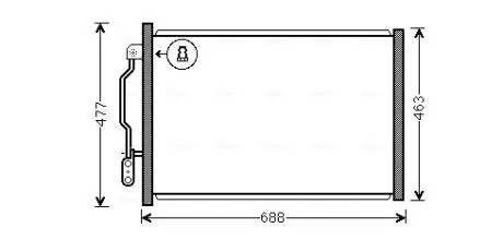 Радиатор кодиционера AVA COOLING MSA5605