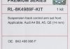 К-кт важелів підвіски перед. Audi A4 B8/A5/A6 C7/Q5 (з тонким пальцем, конус 14мм))) RAISO RL8K4989FKIT (фото 2)