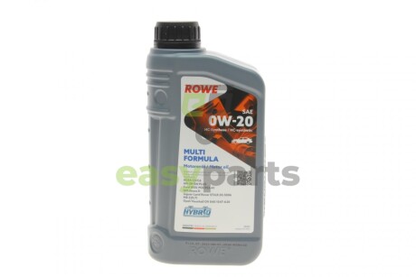 Олива 0W20 HIGHTEC MULTI FORMULA (1L) (MB 229.71/GM dexos D) (ACEA C5/C6) (API SP/SN PLUS) ROWE 20202-0010-99