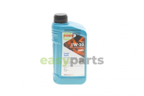 Олива 5W20 HIGHTEC SYNT ASIA (1L) (Hyundai/Kia/Mazda/Toyota) (API SP RC/SN PLUS RC) (ILSAC GF-5/-6A) ROWE 20359-0010-99