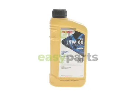 Олива 10W60 HIGHTEC SYNTH RS (1L) (BMW 83 12 0 029 683/Fiat 9.55535-H3)(ACEA A3/B4)(API SN/CF) ROWE 20070-0010-99