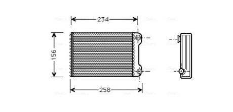 Теплообменник, Система отопления салона AVA COOLING FTA6242