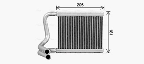 Теплообменник, Система отопления салона AVA COOLING HY6594