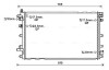 Радиатор, Система охлаждения двигателя AVA COOLING OL2653 (фото 1)