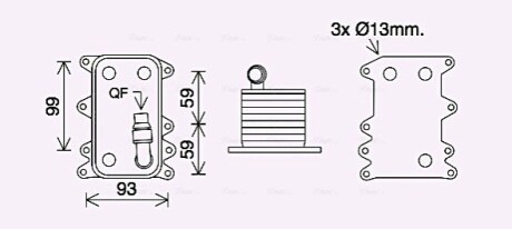 Охолоджувач мастила AVA COOLING BW3560