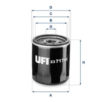 Масляный фильтр UFI 23.717.00