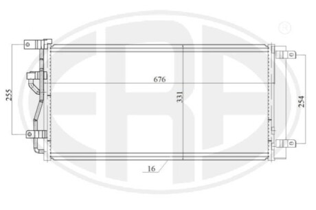 Радиатор кондиционера ERA 667200