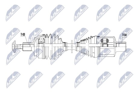 ПОЛУОСЬ NTY NPW-ME-180