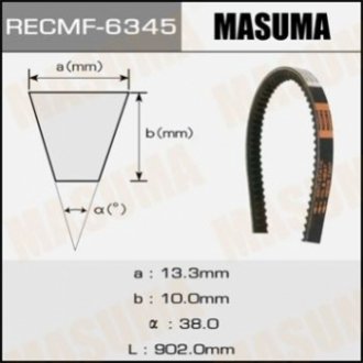 Ремінь клиновий рк., 13x902 мм MASUMA 6345
