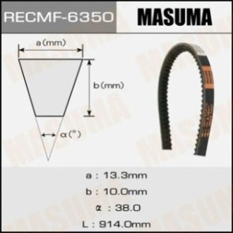 Ремінь клиновий рк., 13x914 мм MASUMA 6350 (фото 1)