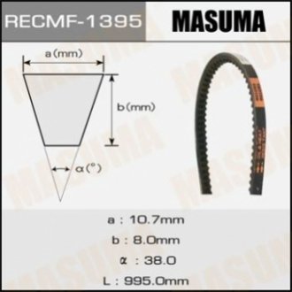 Ремінь клиновий рк., 10x995 мм MASUMA 1395 (фото 1)