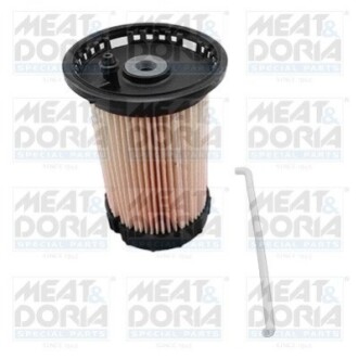 MEATDORIA VW Топливный фильтр VW GROUPE A3,Q3,LEON III,OCTAVIA III, GOLF VII (5G1/BA5),JETTA IV(162),PASSAT (3G2/5),TIGUANII (AD1) 1.6-2.0TDI 2012- MEAT&DORIA 5096