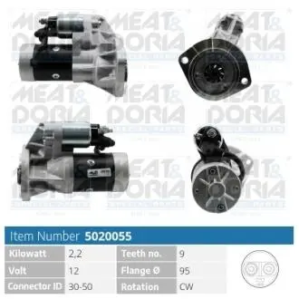 MEATDORIA NISSAN Стартер CABSTAR E 120.35, 120.45 98-06 MEAT&DORIA 5020055